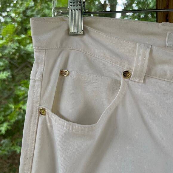 Escada Women's White Cropped Pants Size 42 (U.S. Large) - Picture 4 of 7